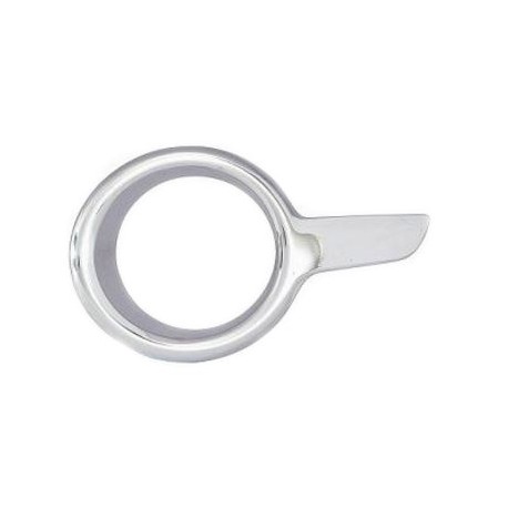 Cornice fendinebbia cromata guida - sx