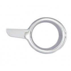 Cornice fendinebbia cromata passeggero - dx