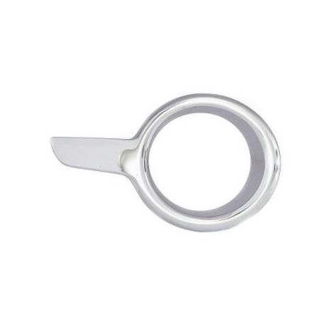 Cornice fendinebbia cromata passeggero - dx