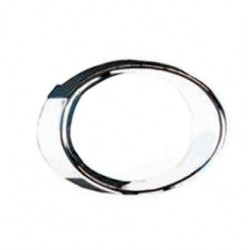 Cornice fendinebbia cromata guida - sx