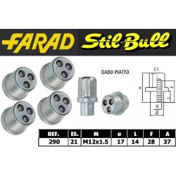 Farad Stil Bull Dadi antifurto con 2 chiavi cod 290