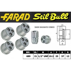 Farad Stil Bull Dadi antifurto con 2 chiavi cod 689