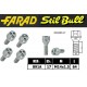 Farad Stil Bull Bulloni antifurto con 2 chiavi cod 891A
