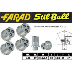 Farad Stil Bull Dadi antifurto con 2 chiavi cod AG1