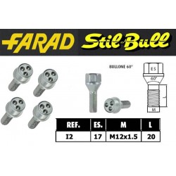 Farad Stil Bull Bulloni antifurto con 2 chiavi cod I2