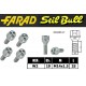 Farad Stil Bull Bulloni antifurto con 2 chiavi cod W2
