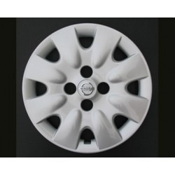 Copricerchio coppa ruota logo cromato Nissan Micra 2003-2014 diametro 14