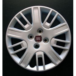 Copricerchio coppa ruota logo rosso Fiat Doblo diametro 15