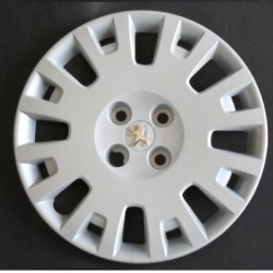 Copricerchio coppa ruota logo cromato Peugeot Bipper diametro 15