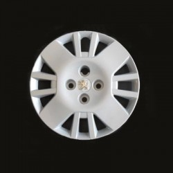 Copricerchio coppa ruota logo cromato Peugeot Bipper diametro 14