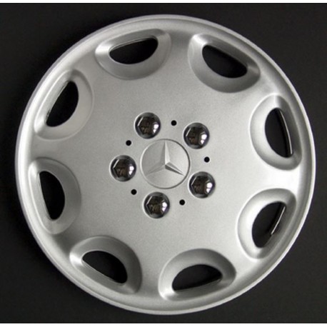 Kit 4 copricerchi coppa ruota logo cromato Mercedes diametro 15