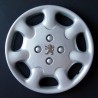 Kit 4 copricerchi coppa ruota logo cromato Peugeot diametro 15