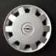 Kit 4 copricerchi coppa ruota logo cromato Opel diametro 14