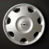 Kit 4 copricerchi coppa ruota logo cromato Opel diametro 14