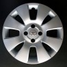 Kit 4 copricerchi coppa ruota logo cromato Toyota Yaris 15