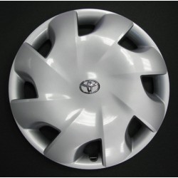 Kit 4 copricerchi coppa ruota logo cromato Toyota IQ 2009 diametro 15