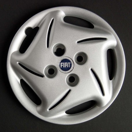 Kit 4 copricerchi coppa ruota logo blu Fiat Seicento Brush diametro 13