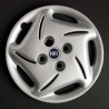 Kit 4 copricerchi coppa ruota logo blu Fiat Seicento Brush diametro 13