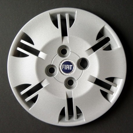 Kit 4 copricerchi coppa ruota logo blu Fiat Panda Dynamic 2004 diametro 13