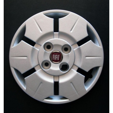 Kit 4 copricerchi coppa ruota logo rosso Fiat Panda Active 2004 diametro 13
