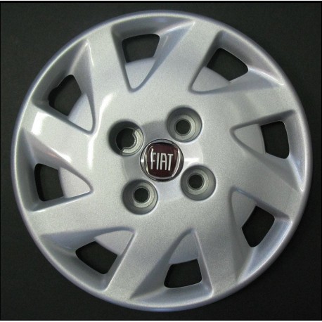 Kit 4 copricerchi coppa ruota logo rosso Fiat Punto 2003 diametro 13