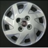 Kit 4 copricerchi coppa ruota logo rosso Fiat Punto 2003 diametro 13
