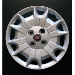 Kit 4 copricerchi coppa ruota logo rosso Fiat Panda 4X4 2004 diametro 14