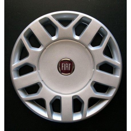 Kit 4 copricerchi coppa ruota logo rosso Fiat Multipla 2002 diametro 15