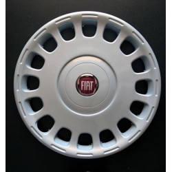 Kit 4 copricerchi coppa ruota logo rosso Fiat Multipla 2002 diametro 15