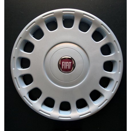Kit 4 copricerchi coppa ruota logo rosso Fiat Multipla 2002 diametro 15