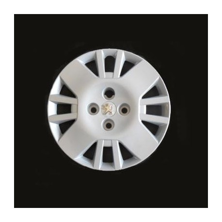 Kit 4 copricerchi coppa ruota logo cromato Peugeot Bipper diametro 14