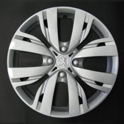 Kit 4 copricerchi coppa ruota logo cromato Peugeot 208 2013 diametro 15