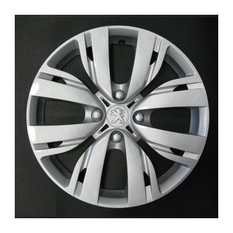 Kit 4 copricerchi coppa ruota logo cromato Peugeot 208 2013 diametro 15