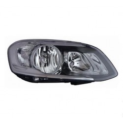 Faro proiettore H7 + H9 con motorino parabola nera passeggero - dx