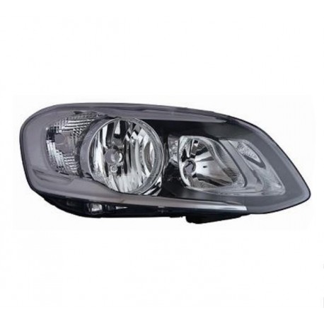 Faro proiettore H7 + H9 con motorino parabola nera passeggero - dx