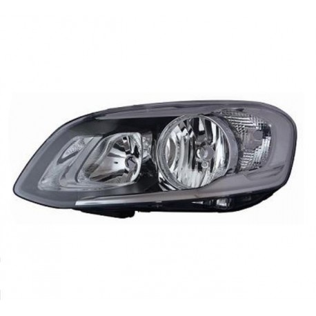 Faro proiettore H7 + H9 con motorino parabola nera guida - sx