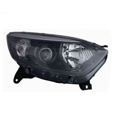 Faro proiettore H1 + H1 con motorino parabola nera passeggero - dx