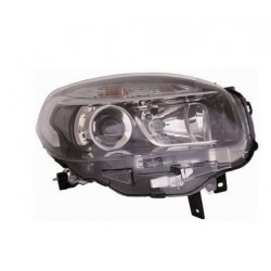 Faro proiettore H7 + H7 con motorino parabola nera passeggero - dx