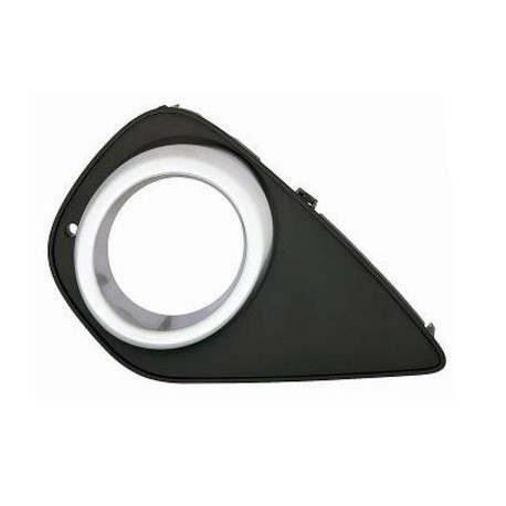 Griglia cornice fendinebbia nera lucida passeggero - dx