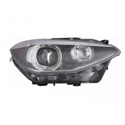 Faro proiettore Xenon D1S con motorino a led parabola nera passeggero - dx