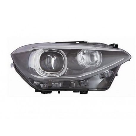 Faro proiettore Xenon D1S con motorino a led parabola nera passeggero - dx