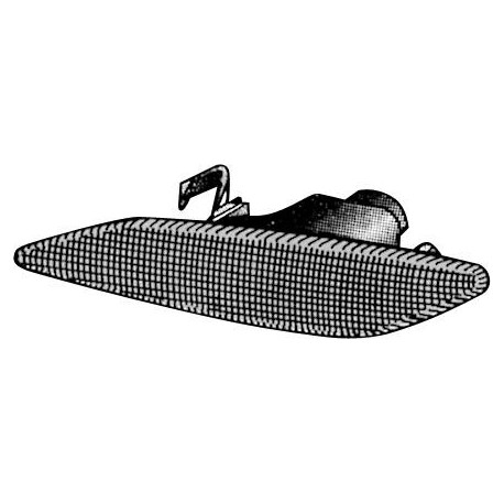 Gruppo ottico laterale bianco guida - sx