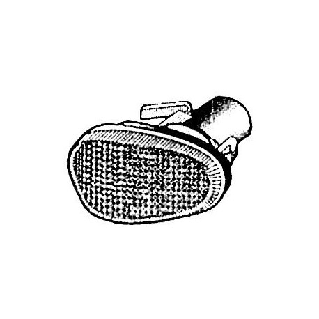 Gruppo ottico laterale bianco guida - sx