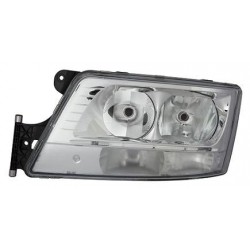 Faro proiettore H7-H7 con motorino con luce diurna a led guida - sx