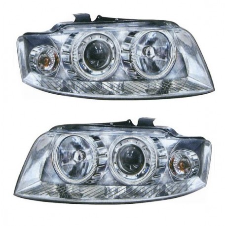 Kit Faro proiettore H7-H7 cromato lenticolare dx + sx
