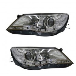 Kit Faro proiettore H7 con lenticolare a led con motorino dx + sx