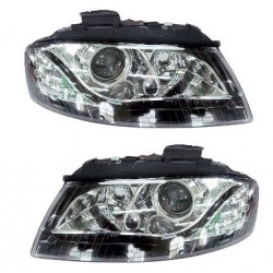 Kit Faro proiettore H7-H7 con lenticolare con luce di posizione a led dx + sx