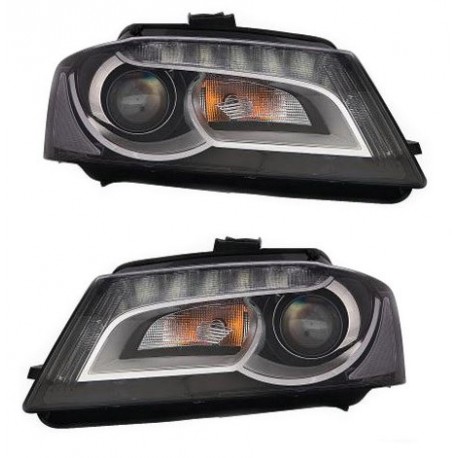 Kit Faro proiettore H7-H7 con luce diurna a led con motorino dx + sx