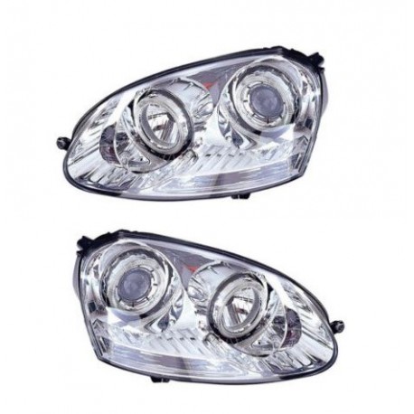 Kit Faro proiettore con lenticolare cromato dx + sx