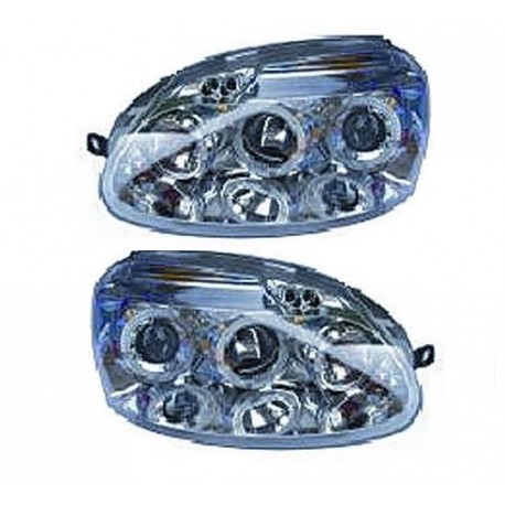 Kit Faro proiettore con lenticolare parabola cromata dx + sx